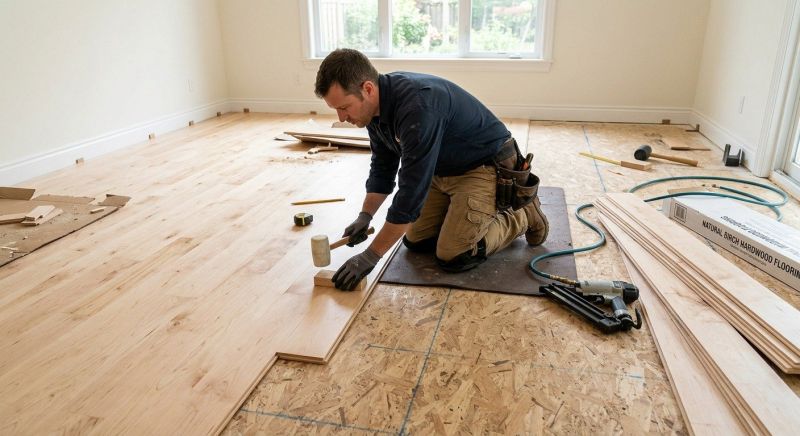 Birch Floor Installation in Thousand Oaks, CA