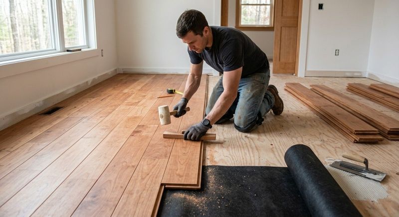 Cherry Floor Installation in Oxnard, CA