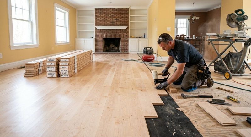 Maple Flooring Installation in Canoga Park, CA