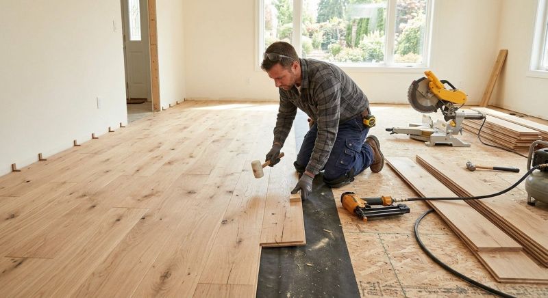 Oak Floor Installation in Canoga Park, CA