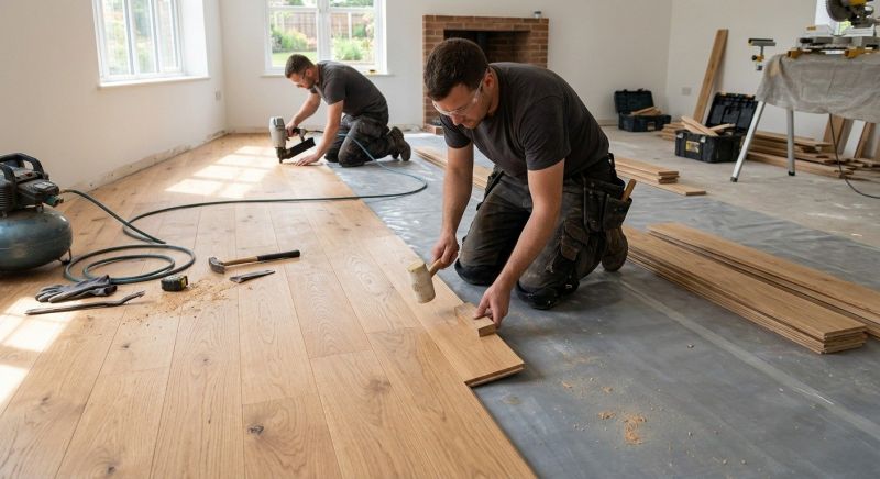 Oak Floor Installation in Encino, CA
