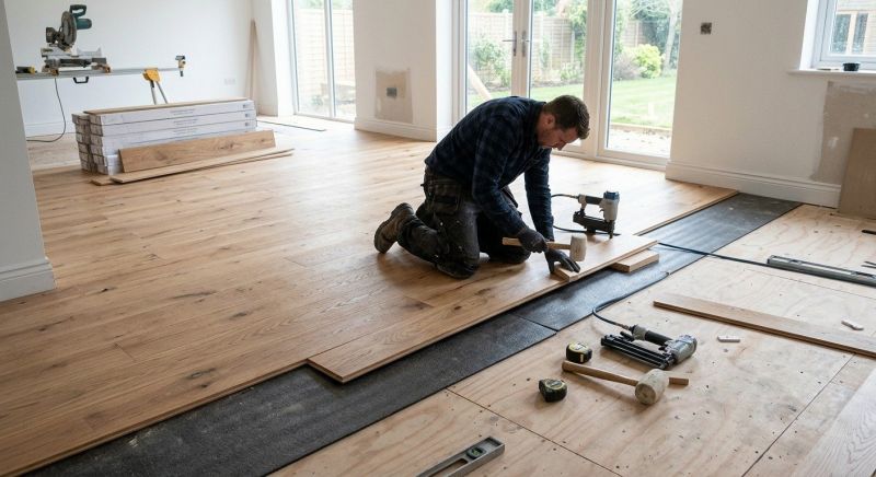 Oak Floor Installation in Reseda, CA